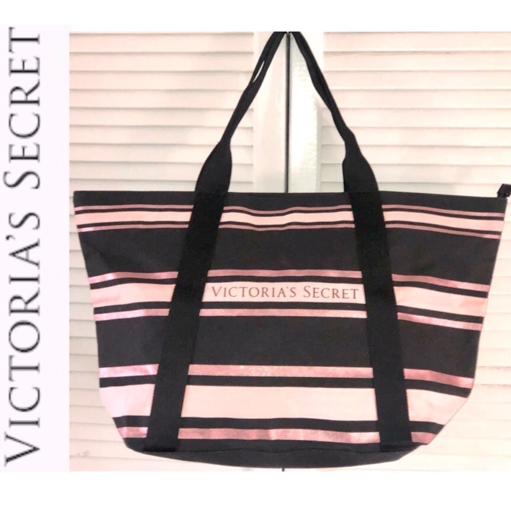Victoria’s Secret large tote bag pink and black